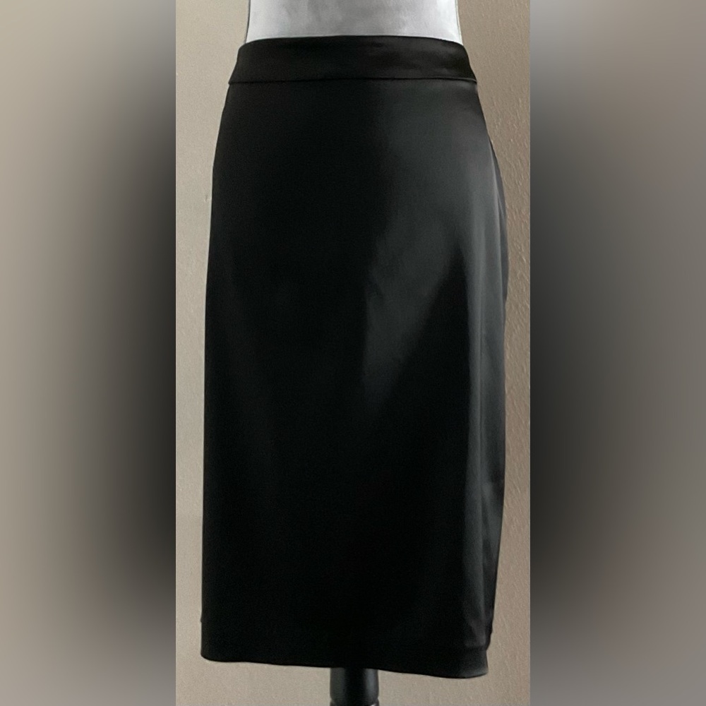 Tadashi Shoji Black Midi Skirt